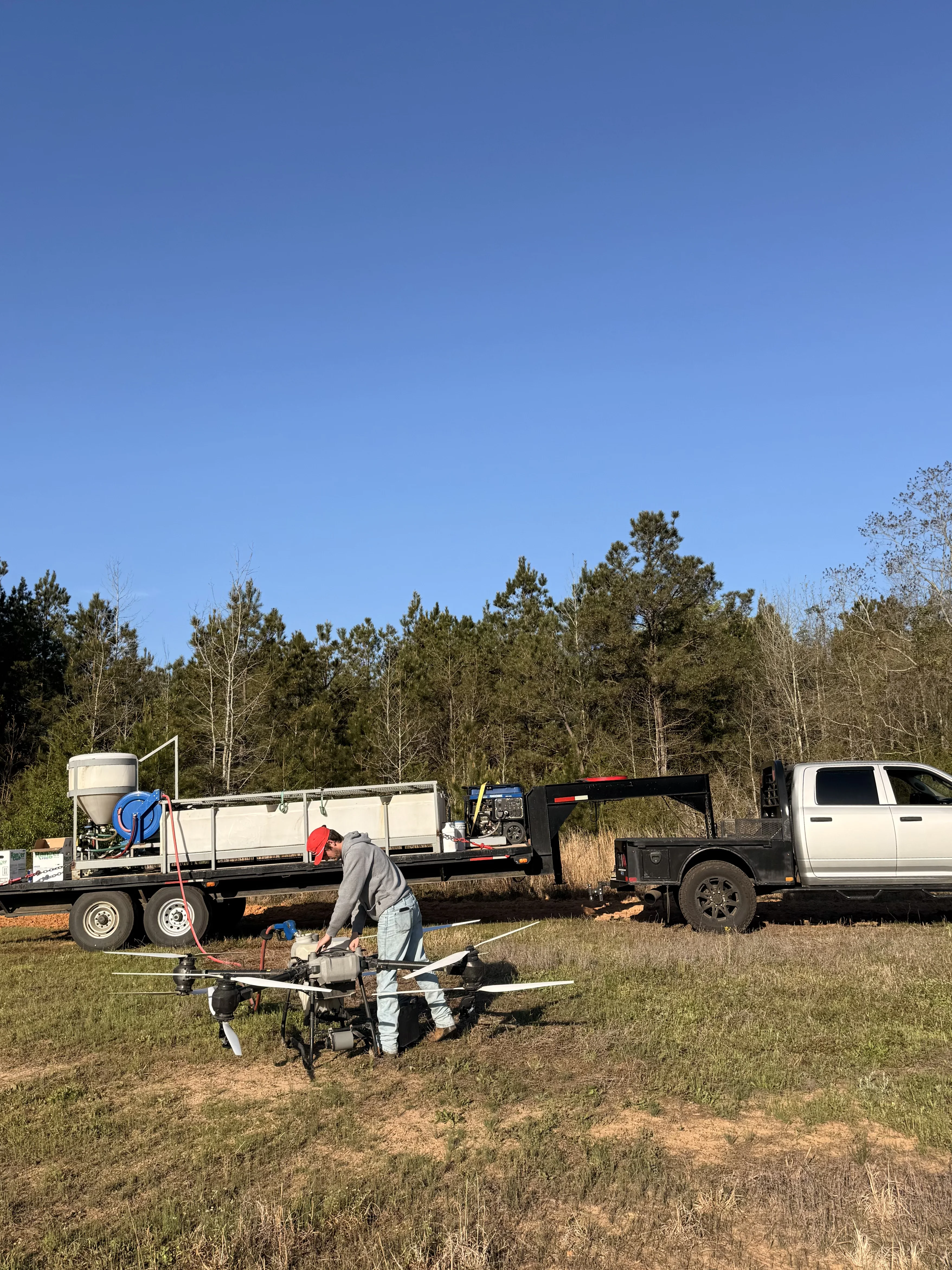 Aerial drone photo — Advanced Aerial Applicators, North Louisiana